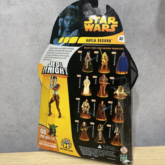 Star Wars Revenge Of The Sith Aayla Secura 3.75" Action Figure 2005 Hasbro New - Picture 3 of 5